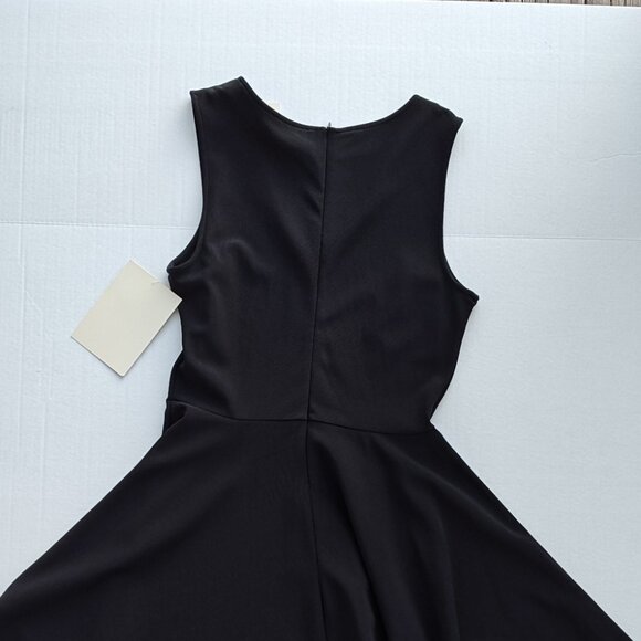 Boston Proper New Fit and Flare Beyond Travel Dress Black Size 10 - Picture 2 of 6